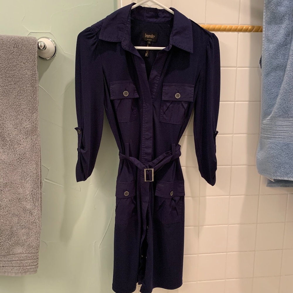 Laundry - Navy Blue Belted Dress